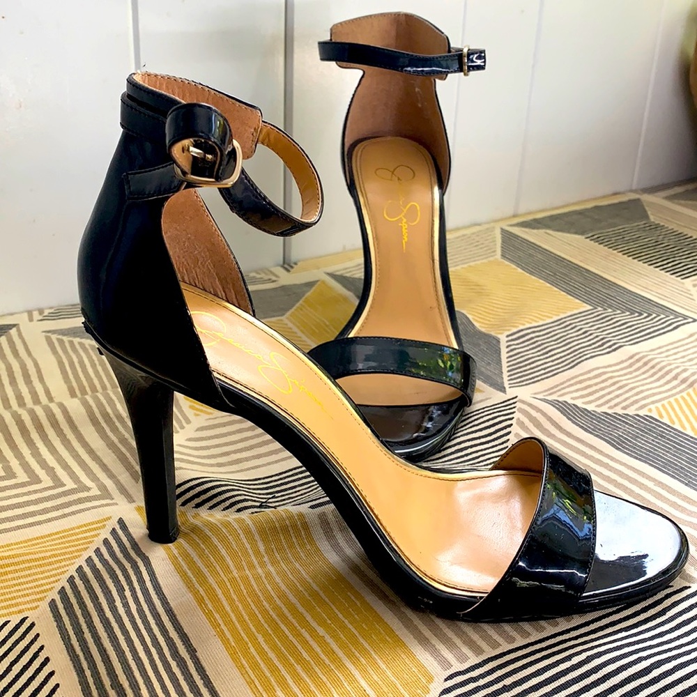 Jessica Simpson Black Heels, Size 10